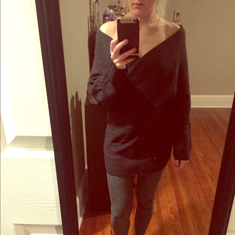 Off the shoulder sweater